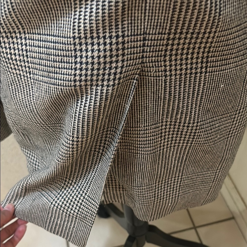 Men’s Club Room 100 % Silk Gingham Classic Blazer Size 44L Jacket! - Picture 9 of 15